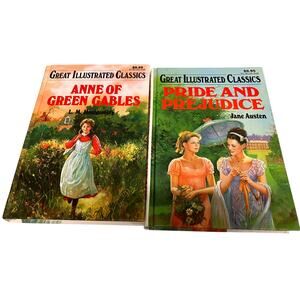 Great Illustrated Classics Lot Anne of Green Gables Pride and Prejudice HC